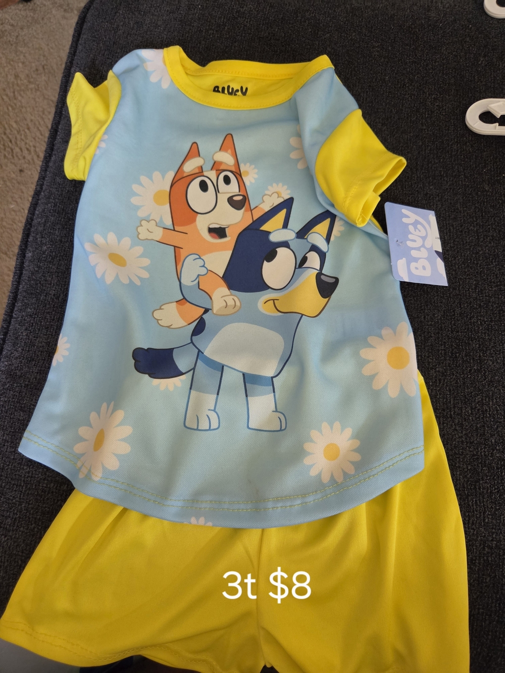 Bluey Kids Yellow & Light Blue Matching Set